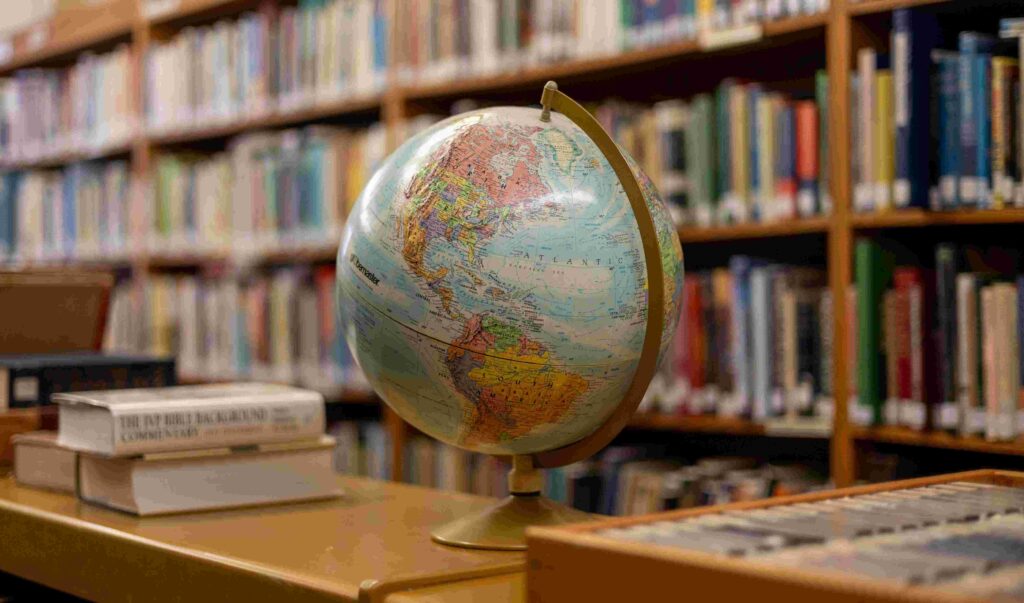 海外を表す地球儀